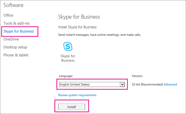 skype for business mac client download